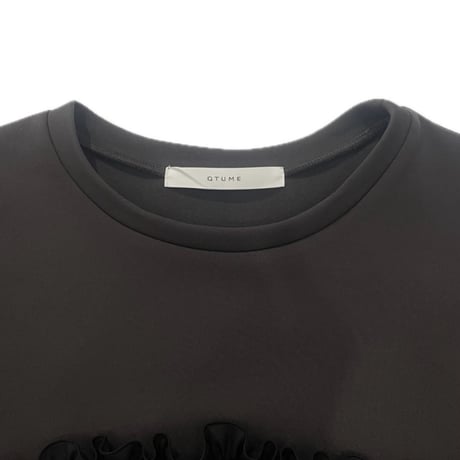 QTUME フリルビスチェワンピース   charcoal