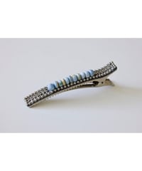 hair clip -blue opal chain 02-