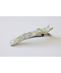 hair clip -pearl moss-