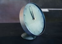 Clock  時計 M 黒皮鉄 青焼き