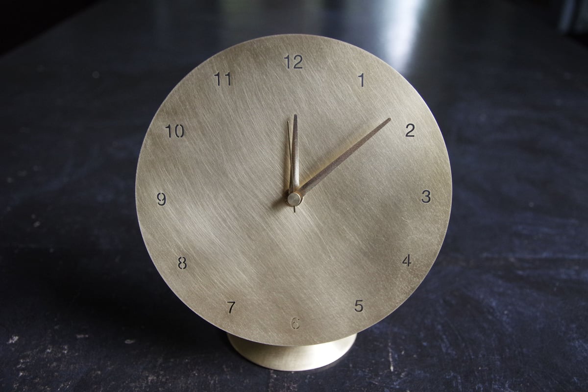 Clock 時計 M 真鍮 | HIRAMATSUGUMI 