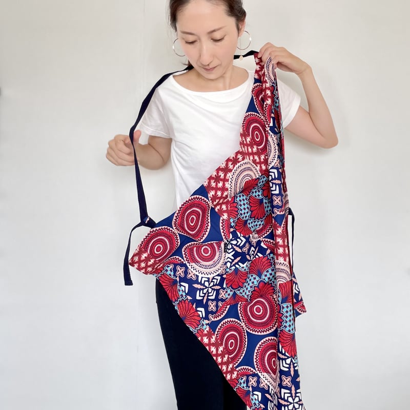 ワンショルダーエプロン◇ PATCHWORK | MILELE For AFRICA
