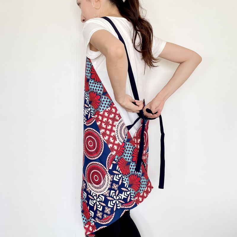 ワンショルダーエプロン◇ PATCHWORK | MILELE For AFRICA