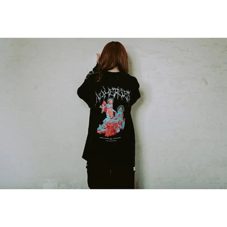 NOHEROES「angel holding a golden spear」L/S Tシャツ