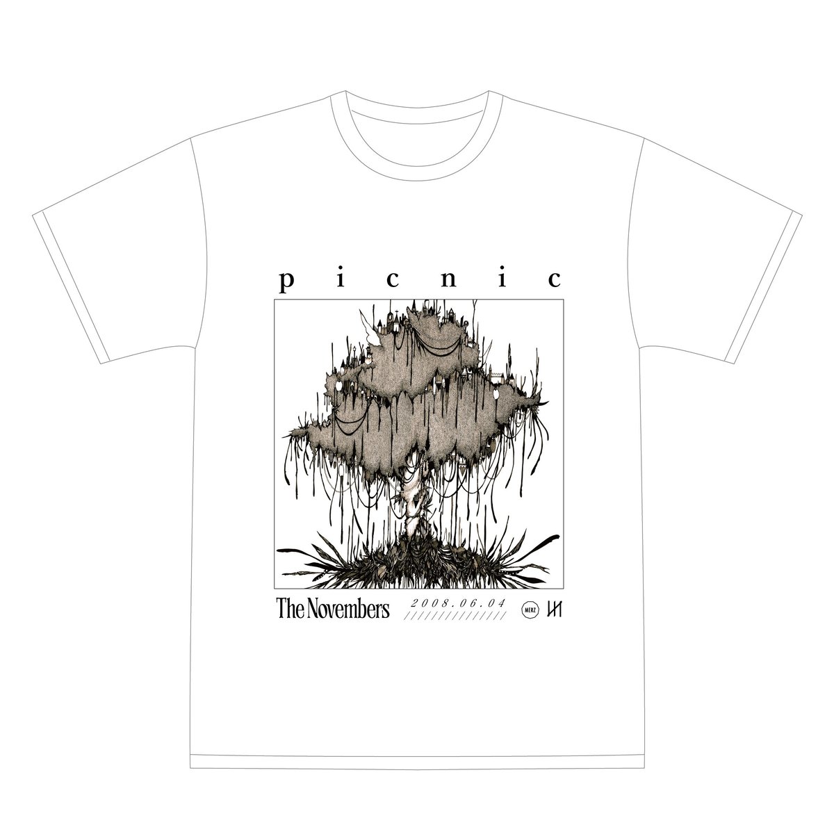 THE NOVEMBERS Tシャツ The Novembers 「アートワークTシャツ 01.THE NOVEMBERS」 | L