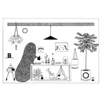 tobird B2キャンバスポスター「好きなものばかり置く」