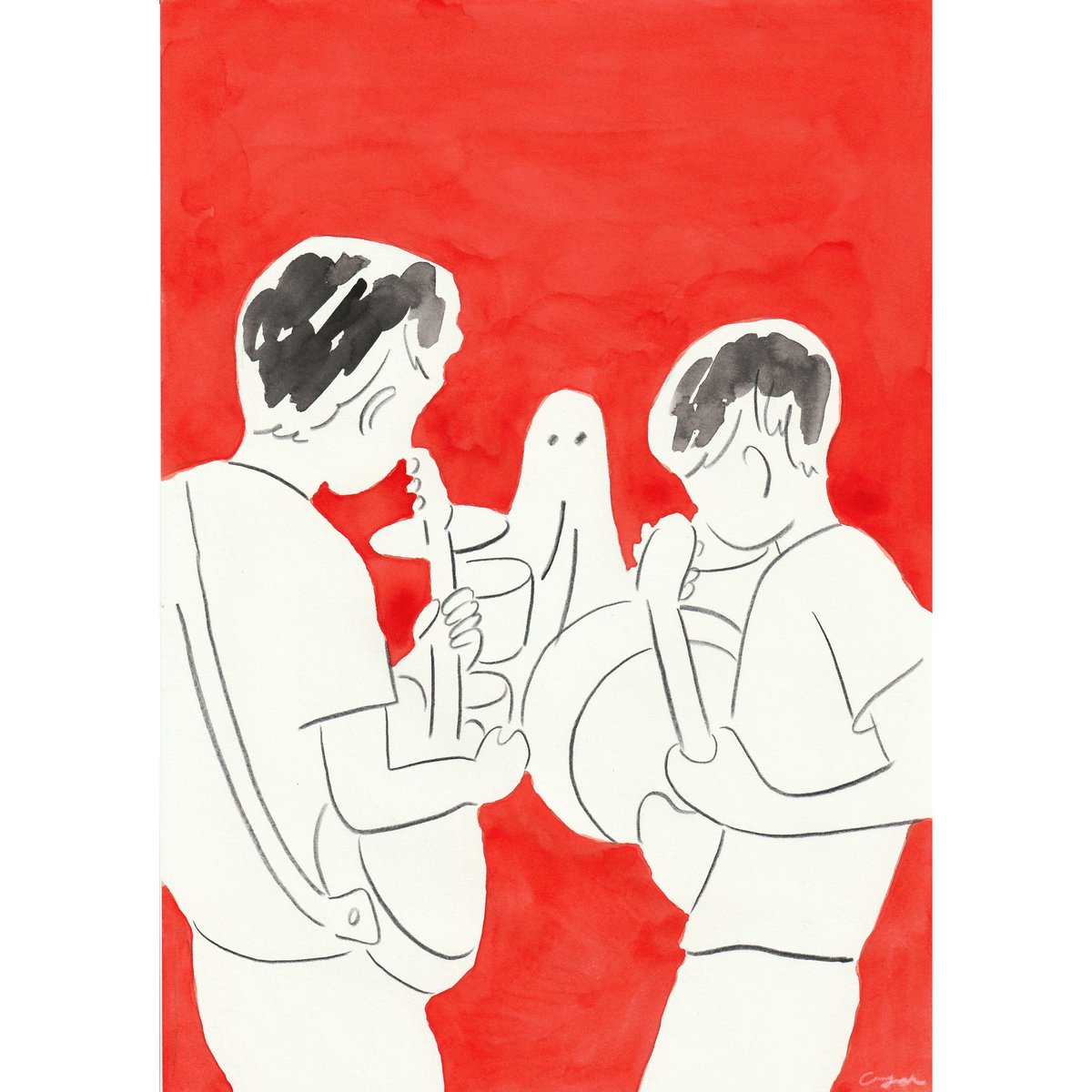絵（原画）#10 Amazon.co.jp: 森倉円 複製原画 絵師100人展 B2サイズ : ホーム