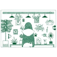 tobird B2キャンバスポスター「plants room」