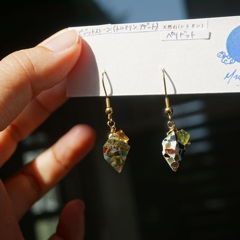 日本の粋アクセサリー「雲母〜kirara〜」【クリアタイプ・石種類AB選択