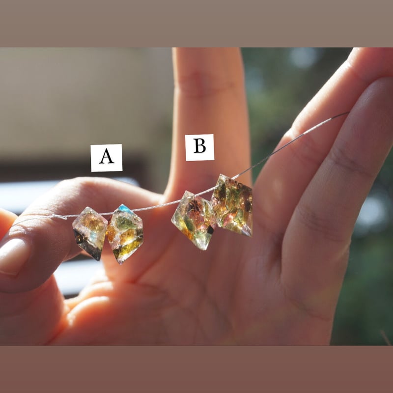 日本の粋アクセサリー「雲母〜kirara〜」【クリアタイプ・石種類AB選択