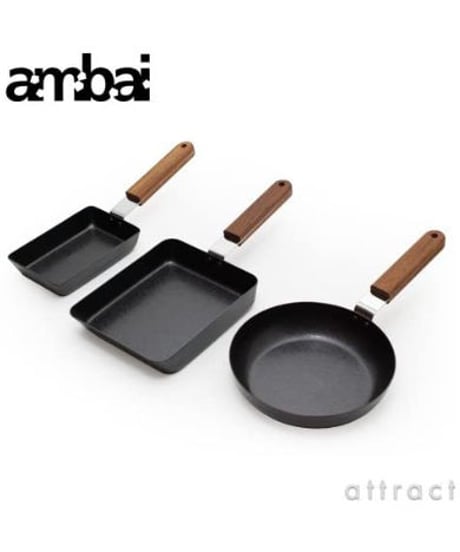 ambai アンバイ あんばい 玉子焼きフライパン 角小 FSK002 デザイン：小泉誠 (卵焼き器 玉子 卵 タマゴ パン 新潟県 三条市)