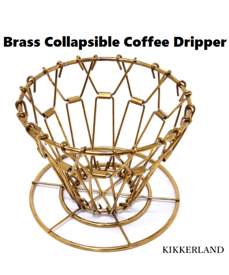 【 KIKKERLAND / キッカーランド 】Brass Collapsible Coffee Dripper