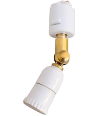 E17 セラミックソケット (ダクトレール用/ホワイト) スポットライト ライティングレール用 LED電球 ソケット 陶器
