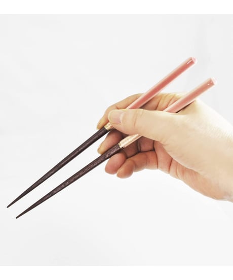 一双 夫婦箸 塗り箸 桐箱 箸置き 付 ほのか 2膳 日本製