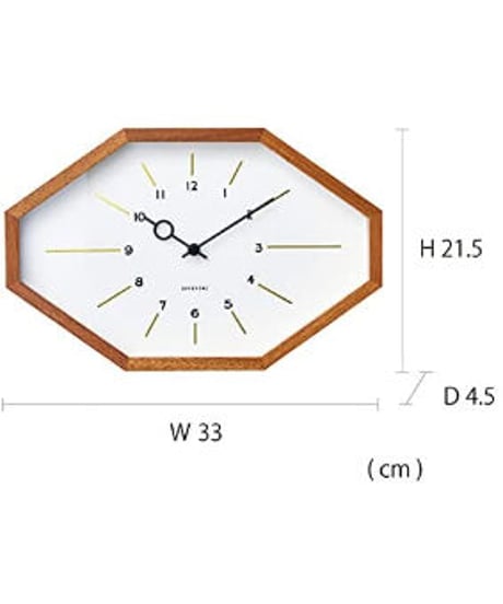 INTERFORM INC. インターフォルム 時計 電波時計 壁掛け 幅33×高さ21.5×奥行4.5 Belmonte ベルモンテ ホワイト CL-3024WH