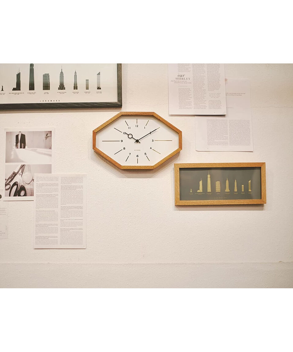 INTERFORM INC. インターフォルム 時計 電波時計 壁掛け 幅33×高さ21.5×