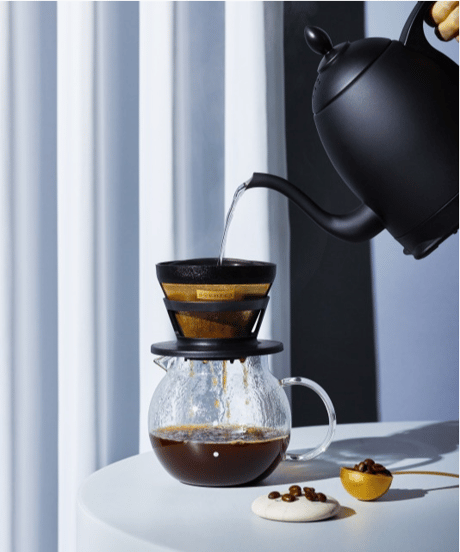コレス ゴールドフィルター (2-8cups) C286BK cores お茶 コーヒー 水だし 水出し フィルター ケース