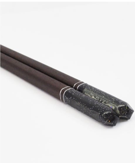 一双 夫婦箸 塗り箸 桐箱 箸置き 付 華花火 2膳 日本製