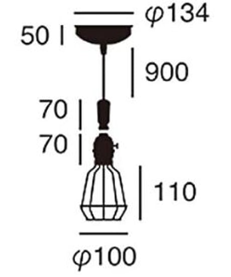 ARTWORKSTUDIO Yard pendant ビンテージメタル LED電球付属モデル AW-0414E