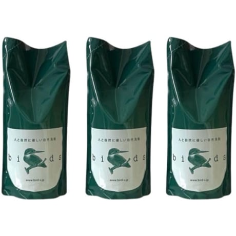 自然洗剤 birds（バード）詰替え用　750㎖  3個セット