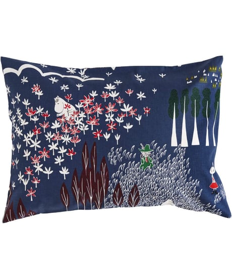 クォーターリポート (MOOMIN) ムーミン 枕カバー ピロケース ここにいるよ イエロー 43×63cm用 (封筒式) 綿100% 【日本製】