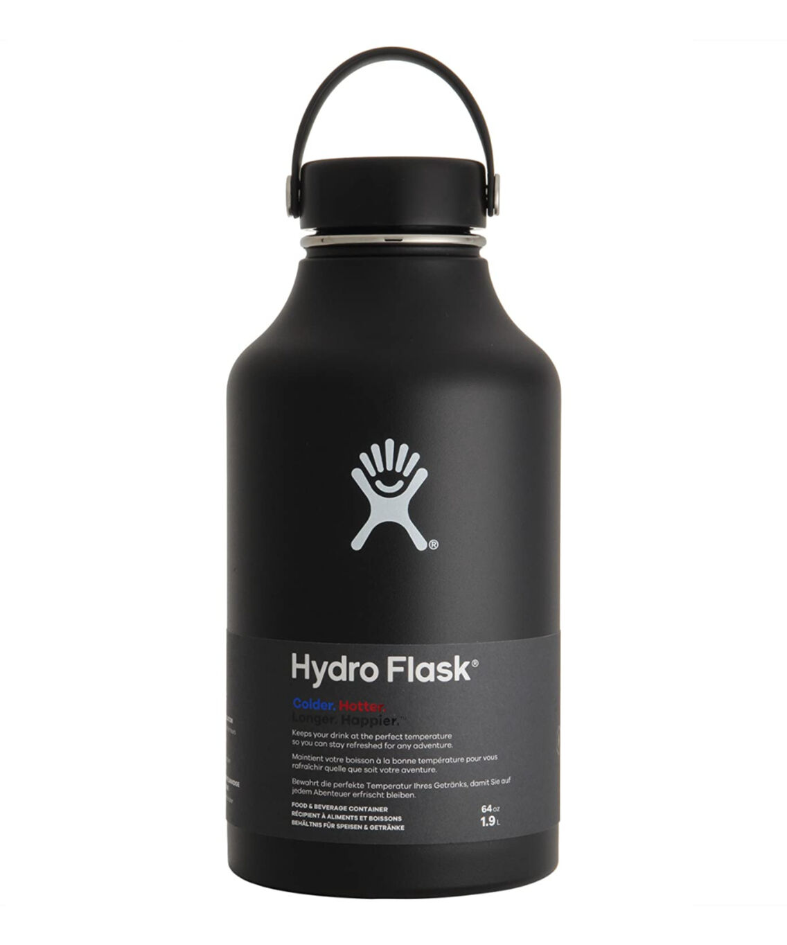 【4個セット】Hydro Flask ハイドロフラスク 水筒 ボトル ブラック Hydro Flask(ハイドロフラスク) HYDRATION_ワイド_64oz 1.9L |