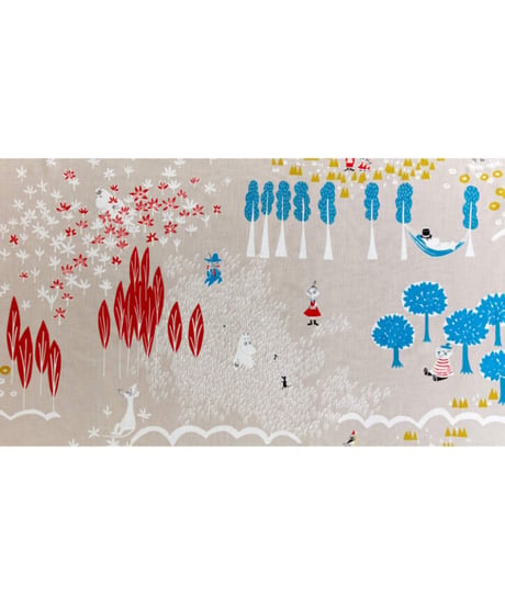 クォーターリポート (MOOMIN) ムーミン 枕カバー ピロケース ここにいるよ イエロー 43×63cm用 (封筒式) 綿100% 【日本製】