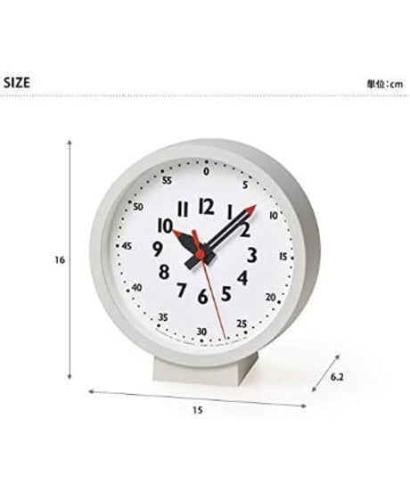 レムノス 置き時計 キッズ 知育 ふんぷんくろっくfor table YD18-04 Lemnos