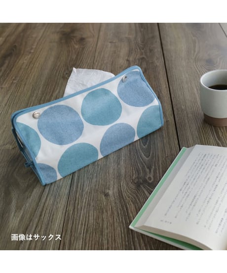 クォーターリポート ティッシュケース 吊り下げ チャルカ  W25×H5~6.2×D12cm 裏面 ラミネート加工【日本製】