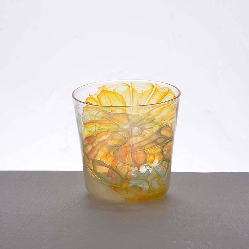 渡辺ゆう子 watercolor glass ガラス グラス グラスアート watercolor glass／yuko_S01／渡辺ゆう子 | ギャラリー蚕室 WebStore