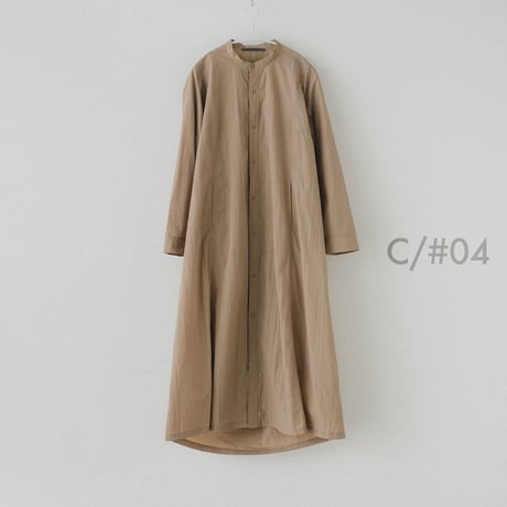 Nylon Taffeta Back Drape Long Shirt