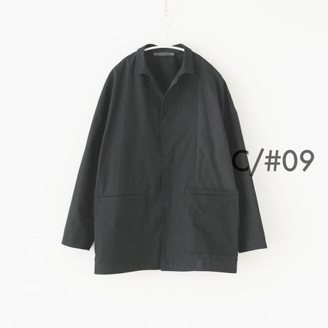 Mixed Fabric Asymmetry Jacket