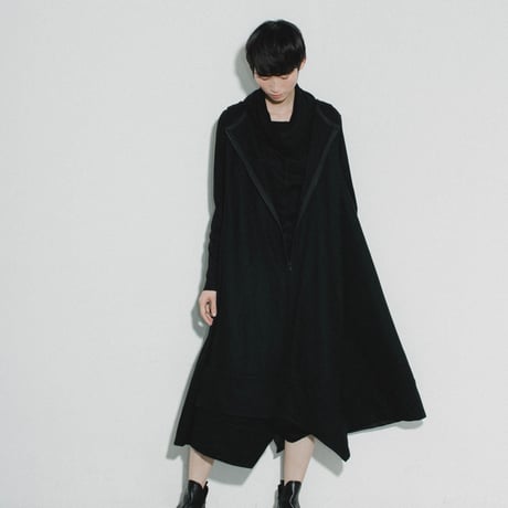 Wool Mix Etamin Sarrouel Jumpsuit
