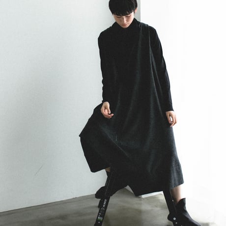 Wool Mix Etamin Sarrouel Jumpsuit