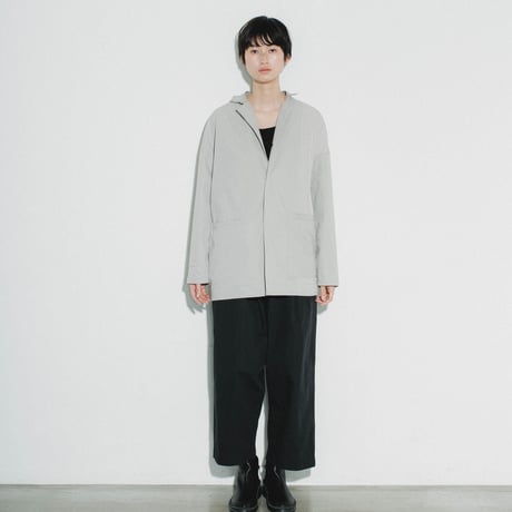 Mixed Fabric Asymmetry Jacket
