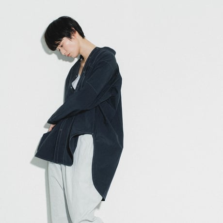Nyron Taffeta Rounded hem Shirt