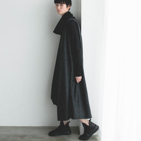 Wool Mix Etamin Sarrouel Jumpsuit
