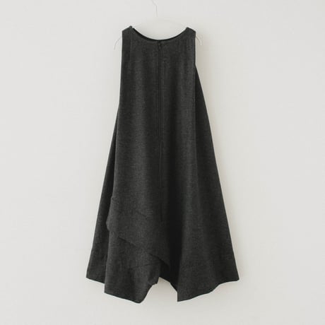 Wool Mix Etamin Sarrouel Jumpsuit