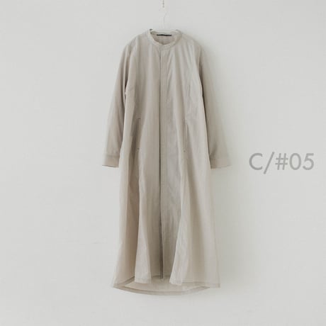 Nylon Taffeta Back Drape Long Shirt