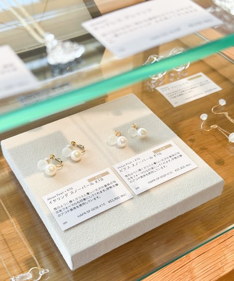 イヤリング スノーパール K10