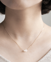 〈K10〉スノーパール（ネックレス）