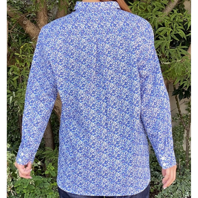 美品 みなとのてんらんかい 長袖シャツ L リバティ