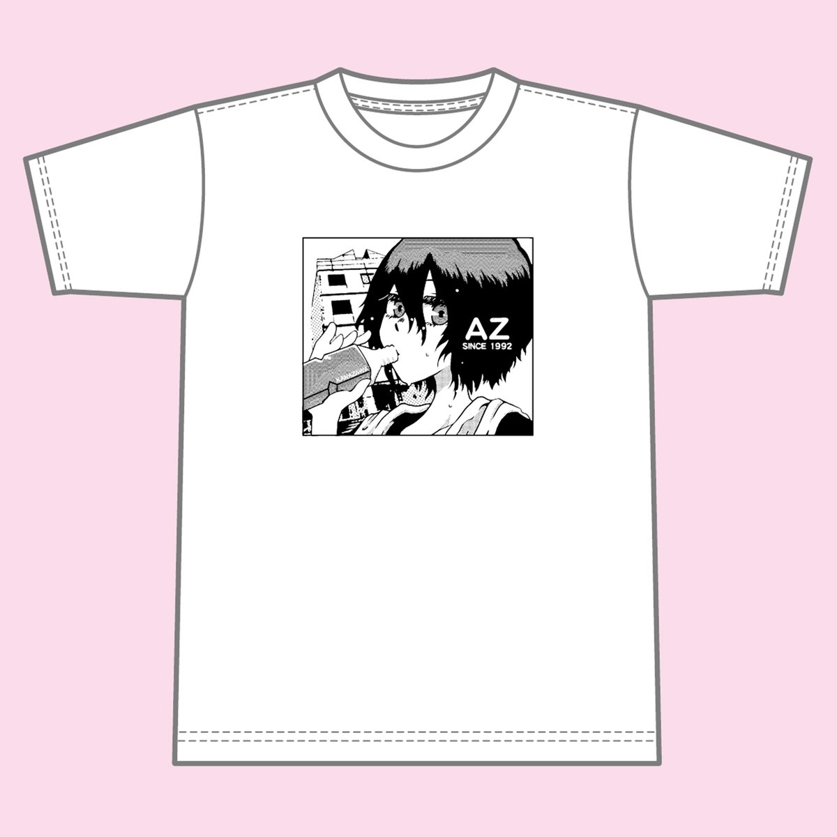 【即落OK】ヒトリエ シノダ イラスト 金沢AZ Tシャツ Lサイズ 白黒セット fit=scale-down,w=1200