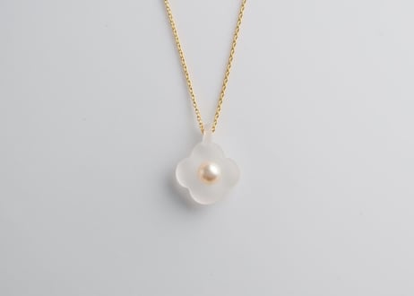 HANA Pendant necklace【Frost / Gold】