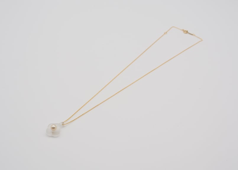 HANA Pendant necklace【Frost / Gold】 | YASHIMA