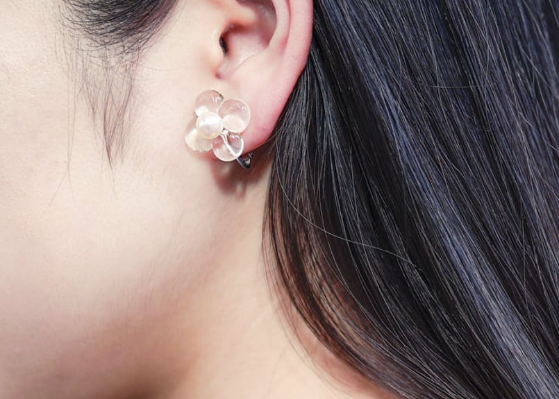 HANA Earring【L : Clear】 | YASHIMA