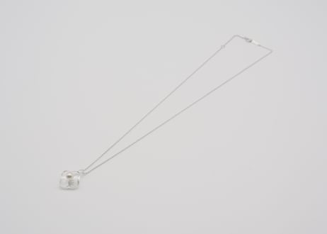 HANA Pendant necklace  【Clear / Silver】