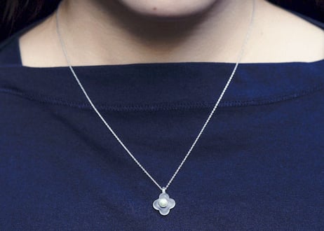 HANA Pendant necklace【Frost / Silver】