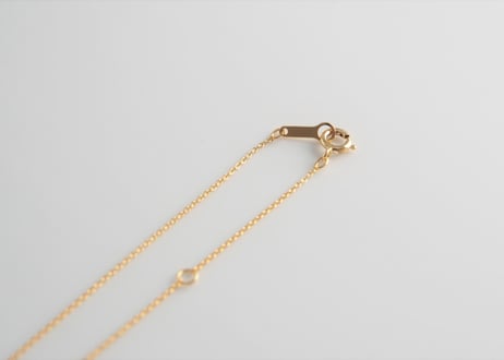 HANA Pendant necklace【Clear / Gold】