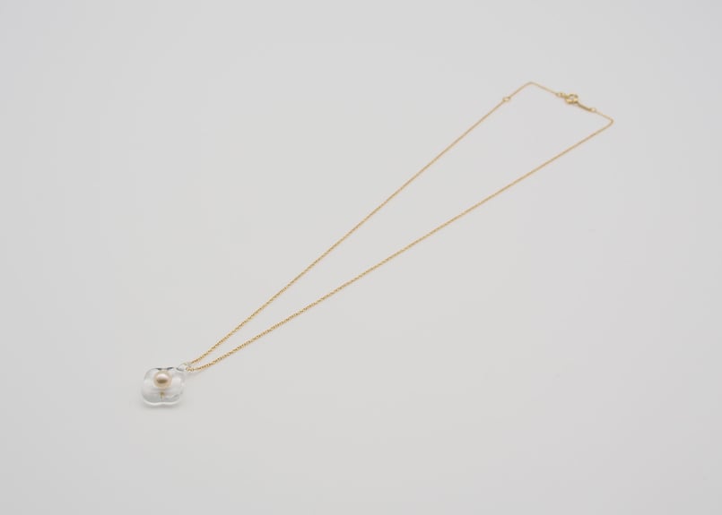 HANA Pendant necklace【Clear / Gold】 | YASHIMA